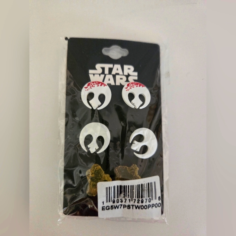 Disney Star Wars Silver Earrings 《4 Pairs》